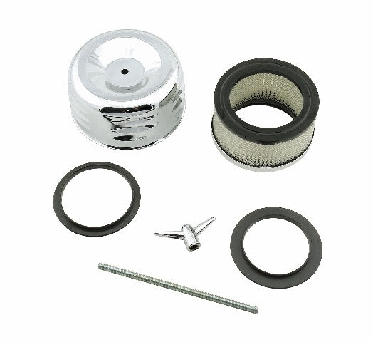 Mr. Gasket 6475 CHRM LOUVERED A/C 4-5/8 DIA