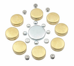Mr. Gasket 6481 BRASS FREEZE PLUG KIT SB CHEV