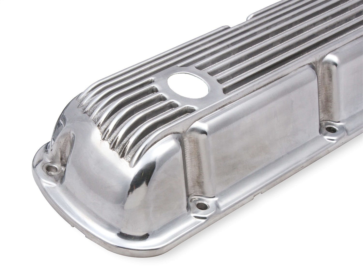 Mr. Gasket 6861G CAST ALUM V/C POLISHED,FINNED SBF