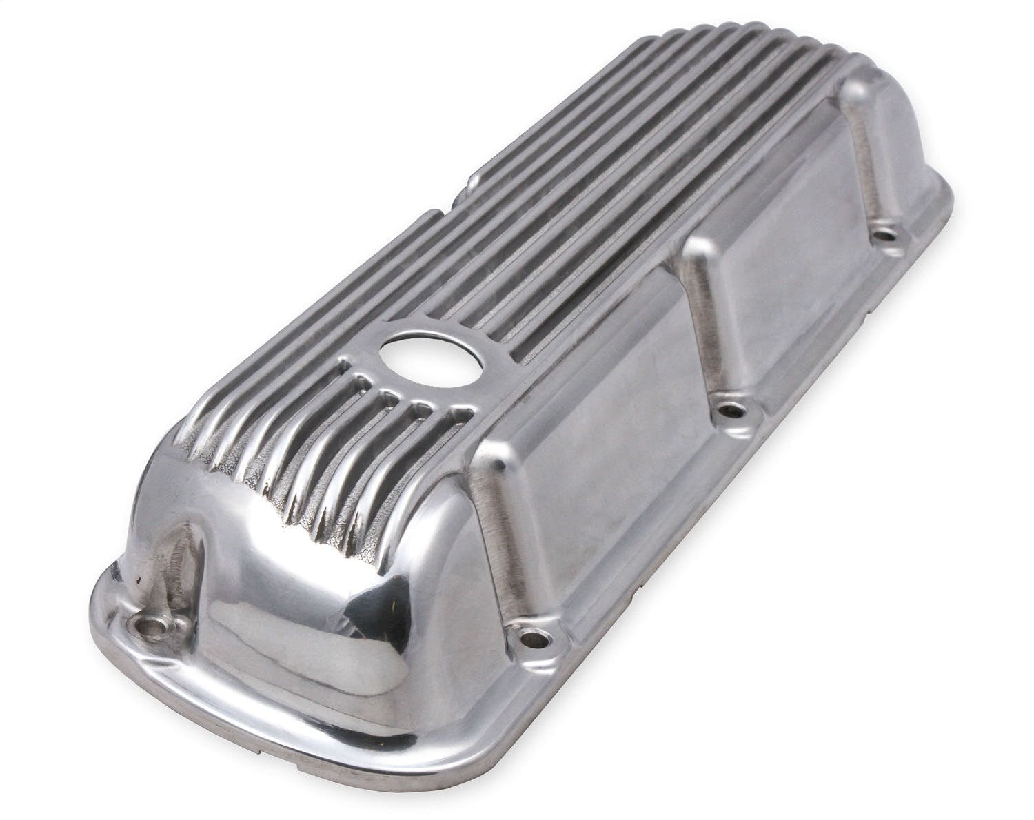 Mr. Gasket 6861G CAST ALUM V/C POLISHED,FINNED SBF