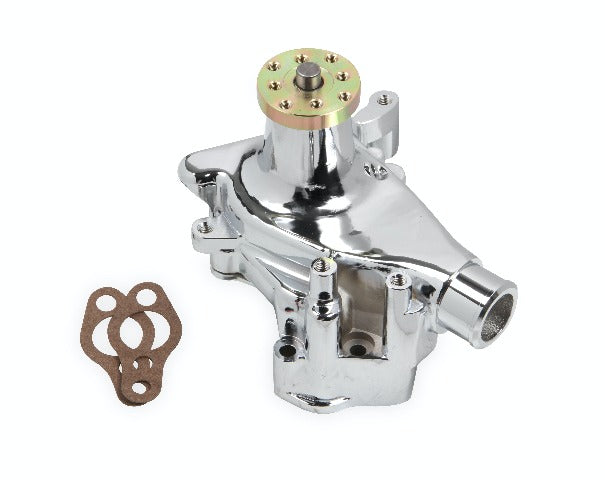 Mr. Gasket 7013G WATER PUMP-ALUM CHRM SBC LONG (69-91)