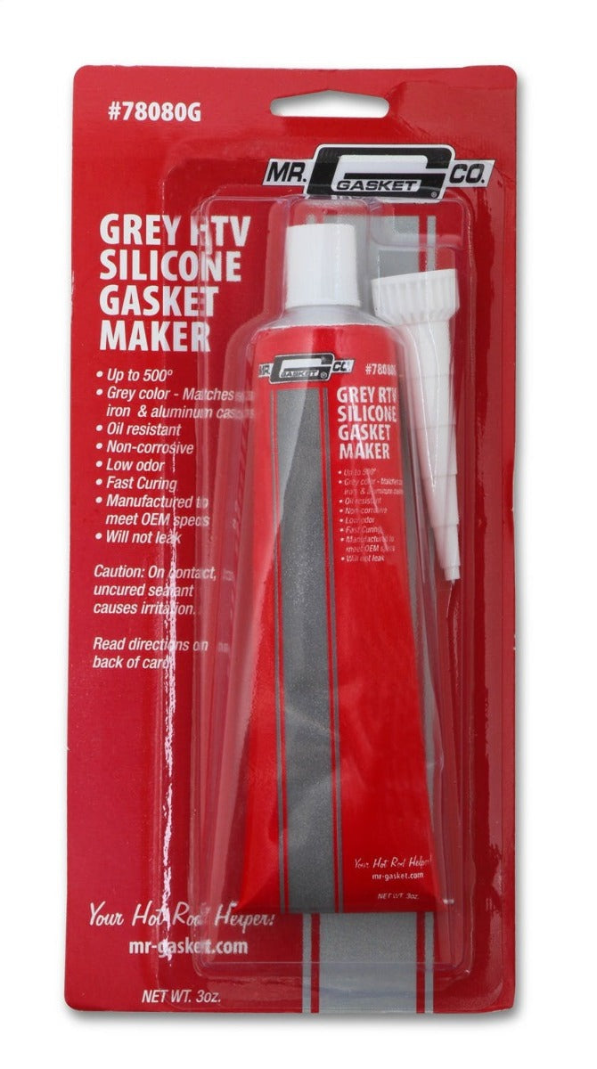 Mr. Gasket 78080G RTV - GREY 3 OZ TUBE
