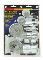 Mr. Gasket 8092 BRAIDED HOSE SLEEVE KIT-SILV
