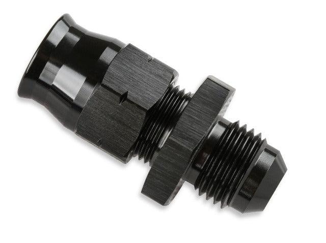 Mr. Gasket 892006-BL ALUM TUBE ADPT -6 MALE AN TO 3/8 BLACK