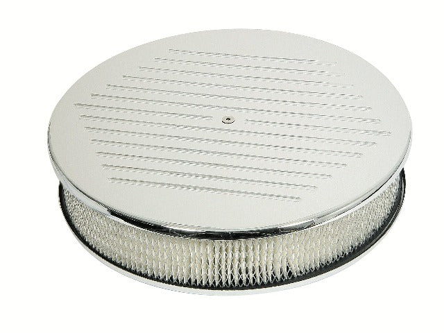 Mr. Gasket 9161G CHROM ALUM 14X3 AC SET MILLED