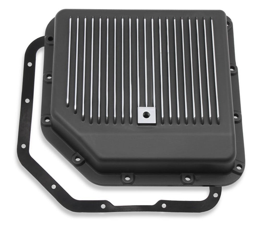 Mr. Gasket 9795BMRG TRANS PAN GM TH-350 BLACK ALUMINUM