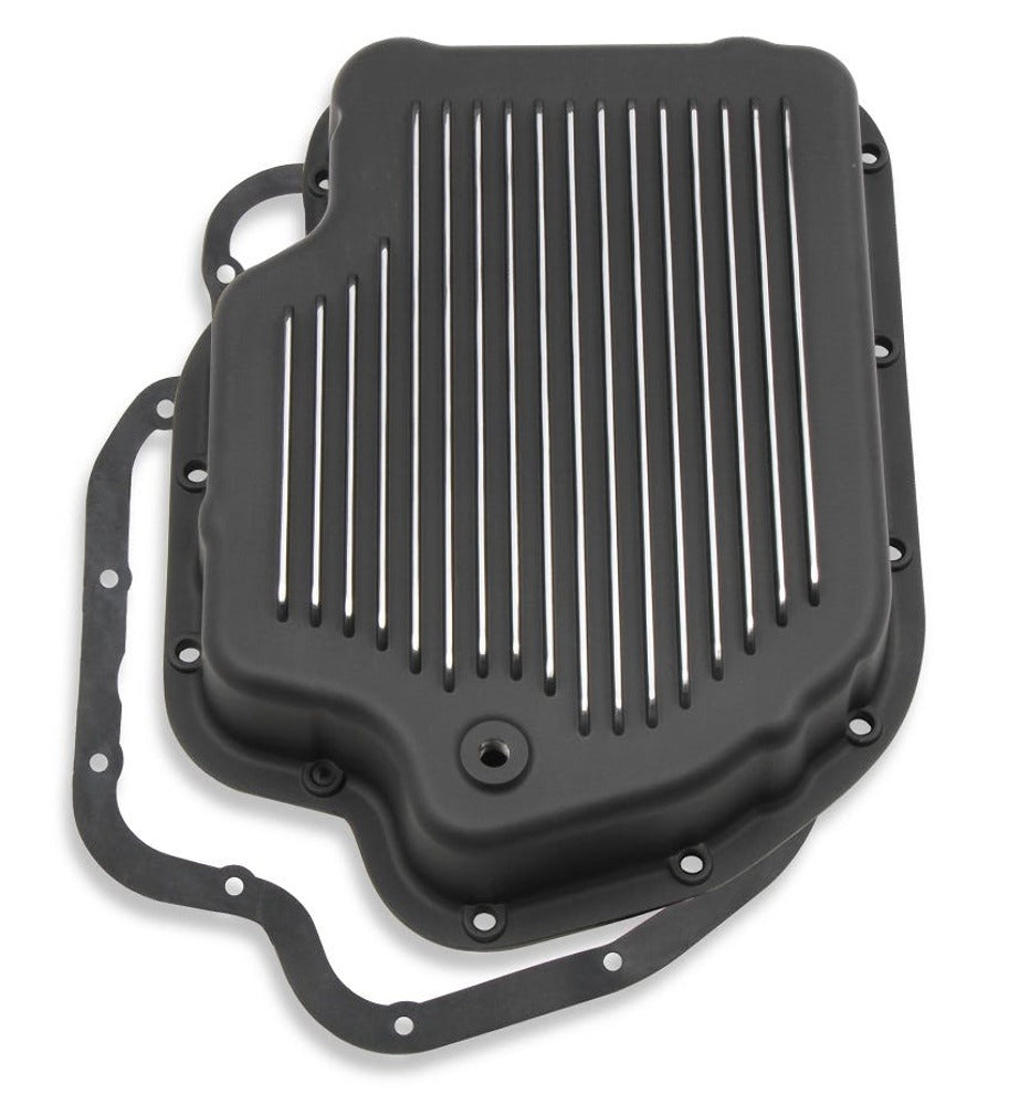 Mr. Gasket 9796BMRG TRANS PAN GM TH-400 BLACK ALUMINUM