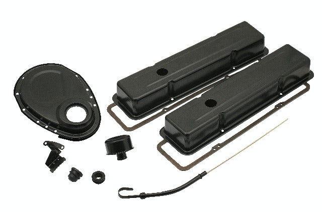 Mr. Gasket 9834BP KIT,DRESS-UP SB CHEV FLAT BLK