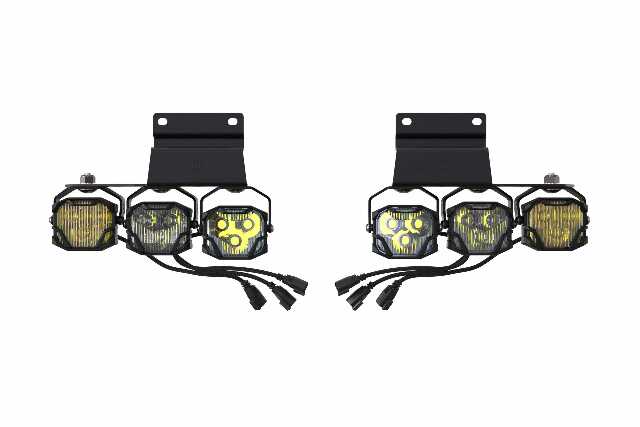 Morimoto 4Banger Fog Brackets: Type Raptor Triple (10-14 / Set) BAF066