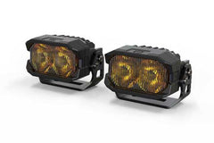 Morimoto 2Banger NCS LED Pod (SAE Wide / Yellow / Set) BAF109