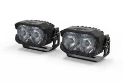 Morimoto 2Banger HXB LED Pod (SAE Wide / Yellow / Set) BAF117