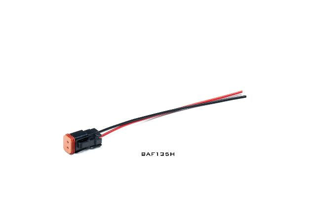 Morimoto 2P DT Pigtail Harness: (1/2/4Banger / 6in / Each) BAF135H