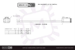 Morimoto 4P DT Pigtail Harness: (BigBanger / 6in / Set) BAF136H