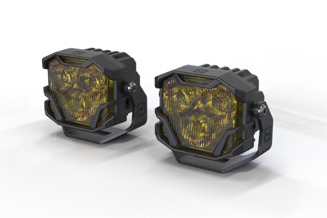 Morimoto 4Banger 2.0 HXB LED Pods (Flood / Yellow / Set) BAF138.2