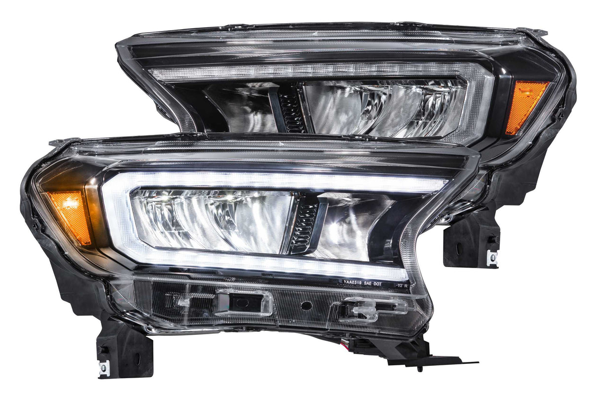 Headlight Revolution Carbide LED Headlights: Ford Ranger (19-23) (Reflector LED / Pair) GTR.HL05