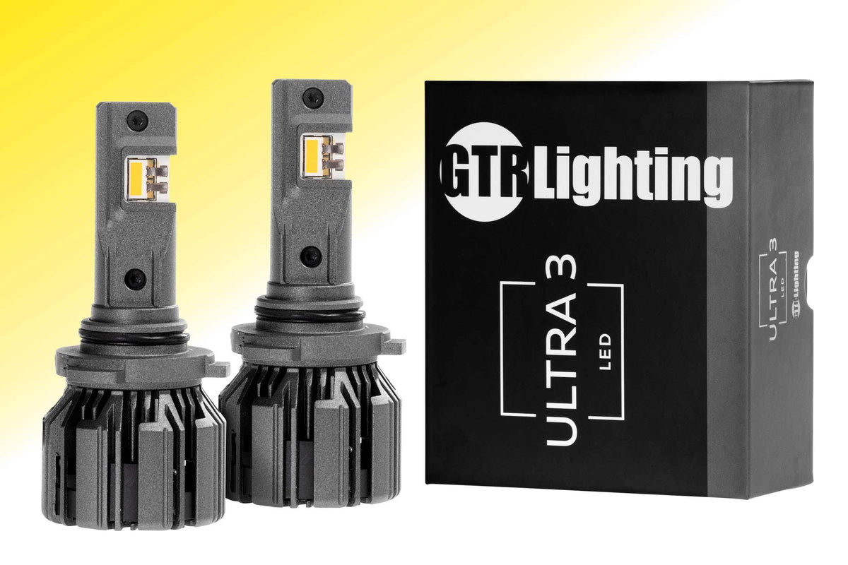 Headlight Revolution 9005/9145/H10: GTR Lighting Ultra 3 Yellow (Pair) GTR.LED804