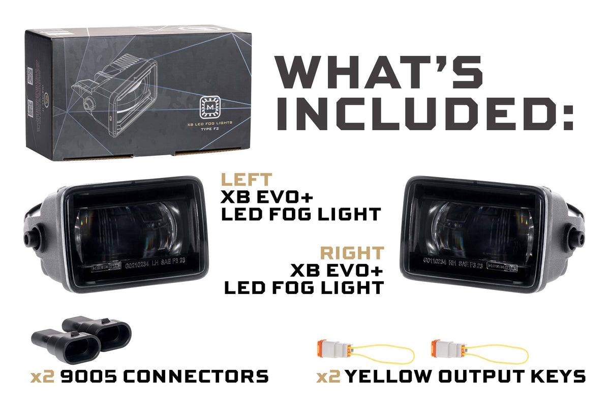 Morimoto XB EVO SAE FOGS TYPE F2 WHT YLW SET LF095.2