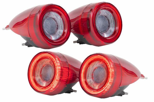 Morimoto XB LED Tail Lights: Ferrari F430 (05-10 / Red Lens / Set) LF356