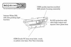 Morimoto XB LED Headlights: Ford Mustang (15-17) (Pair / ASM) LF410-ASM
