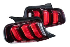 Morimoto XB LED Tail Lights: Ford Mustang (13-14 / Red Lens / Set) LF421.2