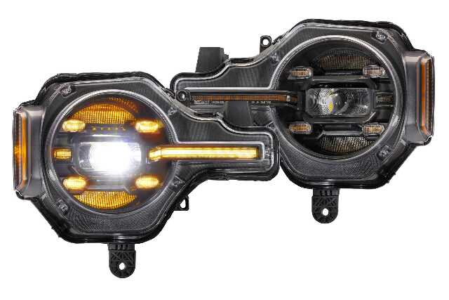 Morimoto XB LED Headlights: Ford Bronco (21+ / Amber DRL / Set) LF497-A