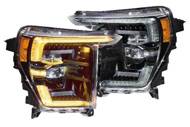 Morimoto XB LED Headlights: Ford F-150 (21-23 / Amber DRL / Set) LF498-A