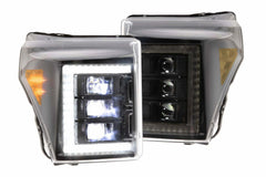 Morimoto XB LED Headlights: Ford Super Duty (11-16) (Pair / White DRL) LF505-ASM