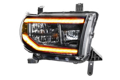 Morimoto XB LED Headlights: Toyota Tundra (07-13) (Pair / ASM / Amber DRL) LF533-A-ASM