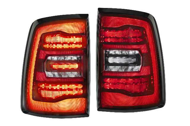 Morimoto XB LED Tail Lights: Dodge Ram (09-18 / Gen II / Red Lens / Set) LF725