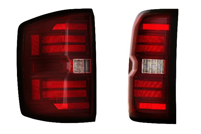 Morimoto XB LED Tail Lights: Chevrolet Silverado (14-19 / Red Lens / Set) LF728