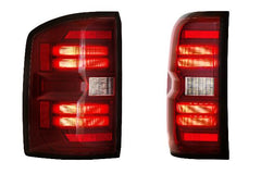 Morimoto XB LED Tail Lights: GMC Sierra (14-18 / Red Lens / Set) LF730