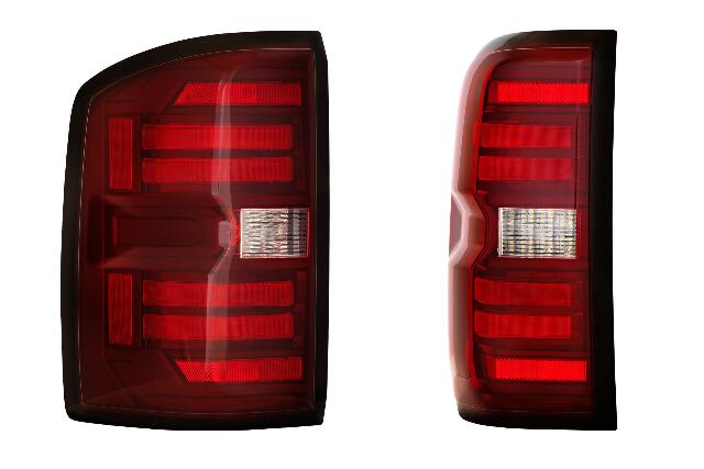 Morimoto XB LED Tail Lights: GMC Sierra (14-18 / Red Lens / Set) LF730