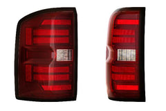 Morimoto XB LED Tail Lights: GMC Sierra (14-18 / Red Lens / Set) LF730