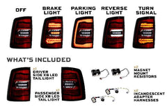 Morimoto XB LED Tail Lights: Ram HD (19+ / Red Lens / Set) LF752