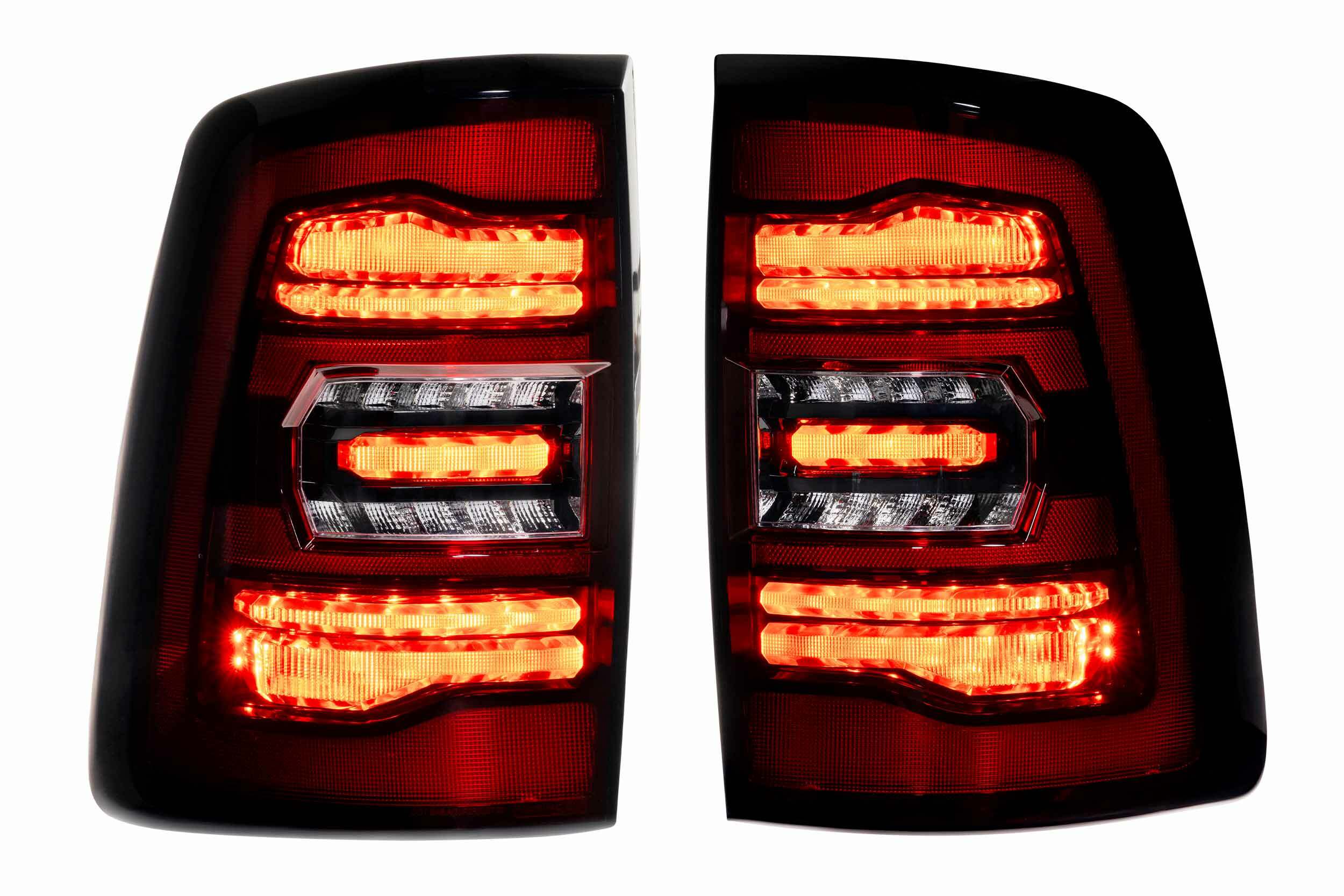 Morimoto XB LED Tail Lights: Ram HD (19+ / Red Lens / Set) LF752