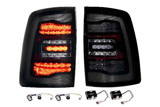 Morimoto XB LED Tail Lights: Ram HD (19+ / Smoked Lens / Set) LF753