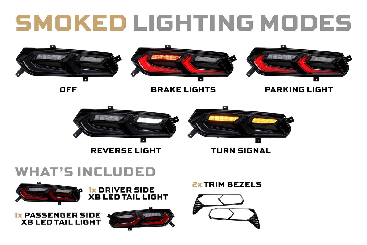 Morimoto XB TAILS CORVETTE C7 C8 STYLE SMOKED SET LF754