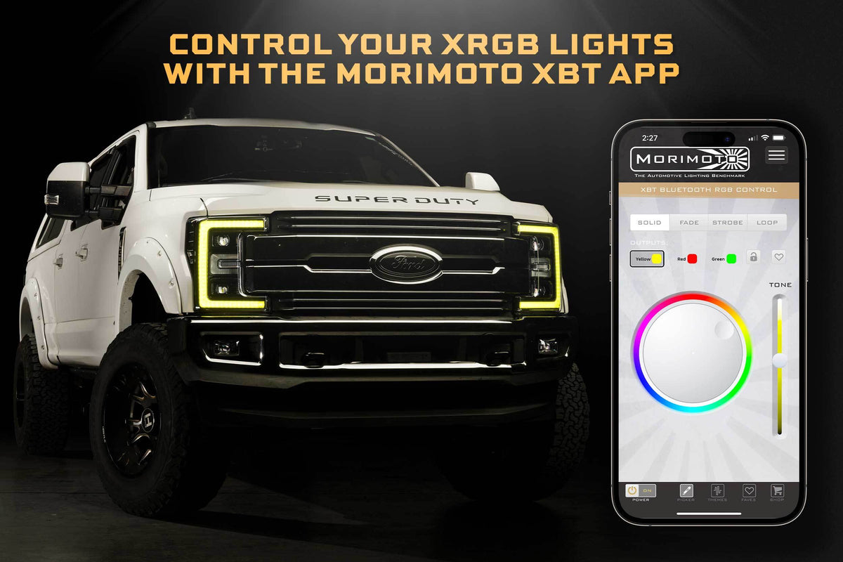 Morimoto XRGB HEADS SUPER DUTY 17 19 RGB DRL SET LF777