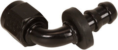 MSD Performance 2935 6AN Fitting 90 Deg Single Barb, Blk