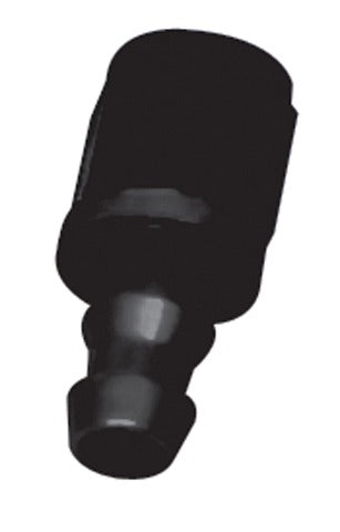 MSD Performance 2936 6AN Fitting Straight Single Barb, Blk