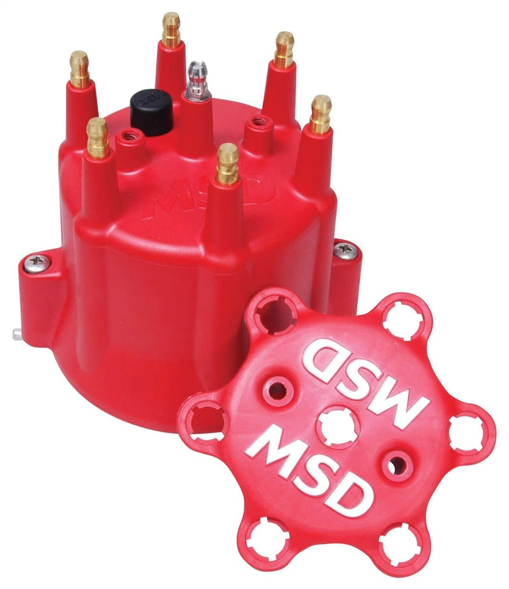 MSD Performance 8014 Dist Cap, Chevy 6 Cyl, Clip Down