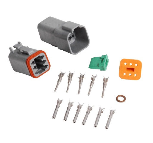 MSD Performance 8180 Connector,Deutsch,6-Pin Connector Assemb