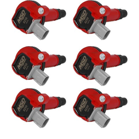 MSD Performance 82586 Coil,RED,Ford Eco-Boost 3.5L V6, 6-Pk