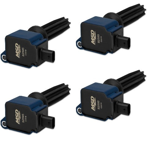 MSD Performance 825945 Coil,BLUE,Ford Eco-Boost 2.0L/2.3L, 4-Pk