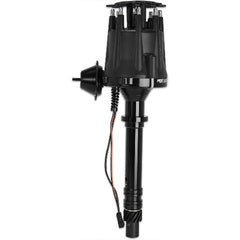 MSD Performance 83613 MSD Black Distrib.,Chevy V8,Billet VacAd