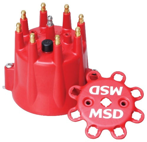 MSD Performance 8433 Distributor Cap, Chevy V8, HEI, Retainer