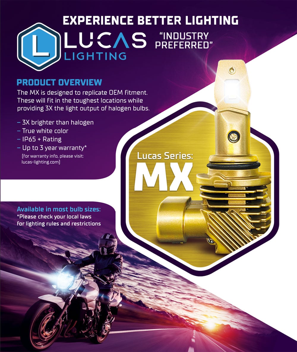 Lucas Lighting,MX-H4 PAIR Dual output.  Replaces H4,9003/CB/EB/LL/ST/SU/XV,HB2