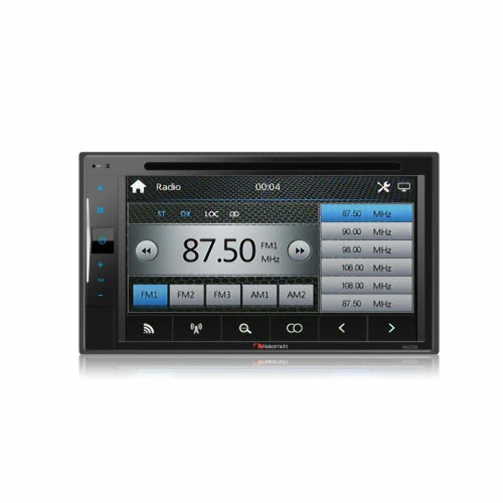Nakamichi NA2300 6.2" 2-DIN Multimedia Receiver Built-in Bluetooth Touch Screen Full Glass Capacitive Screen with DVD MP3 Player