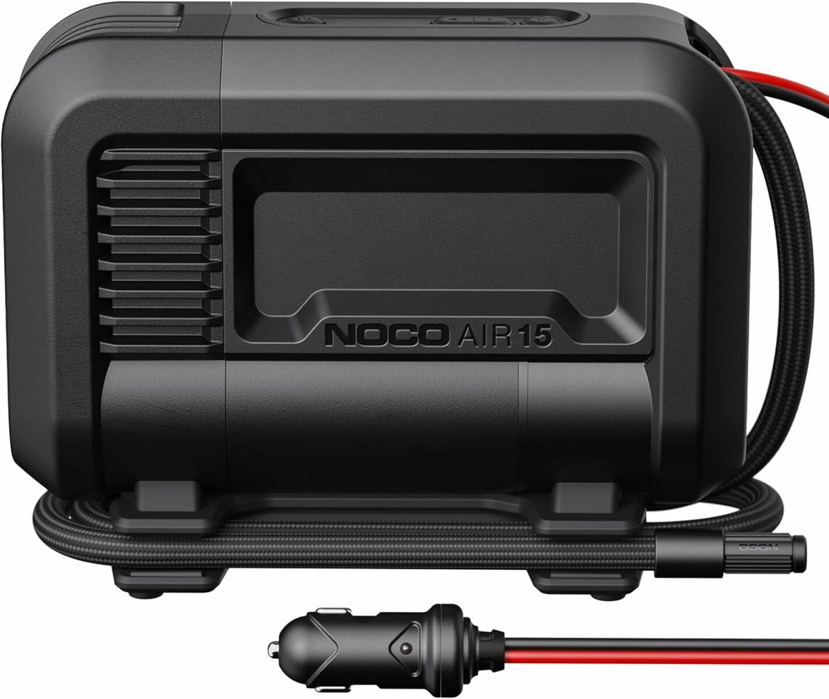 NOCO AIR15 UltraFast 15A Tire Inflator 12V Portable Air Compressor Pump Rated at 80 PSI Inflates Tires from 0-40 PSI in 2.9 Minutes with a Digital Gauge Smart Pressure and Auto-Shutoff