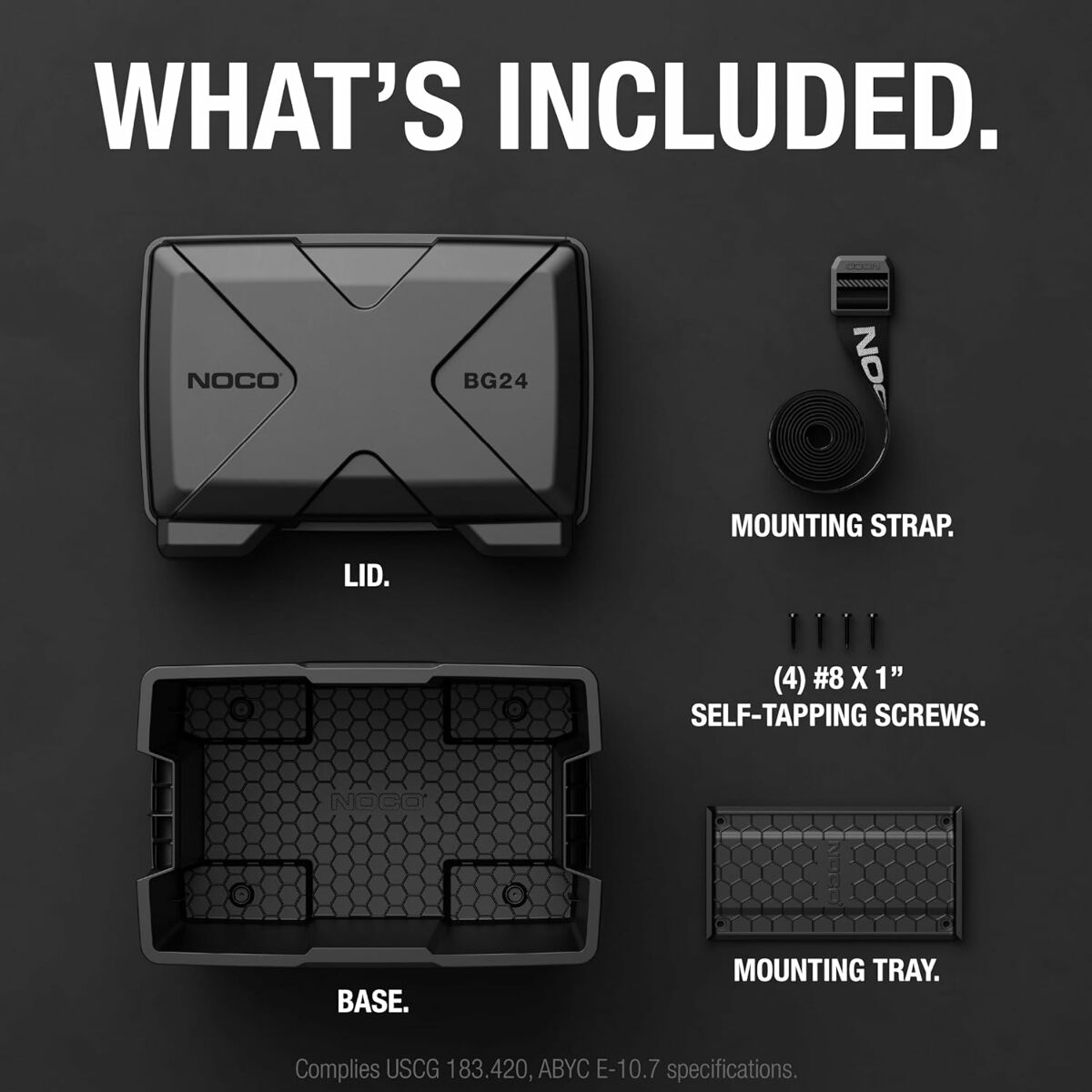 NOCO BG24 Group 24 Snap-Top Battery Box